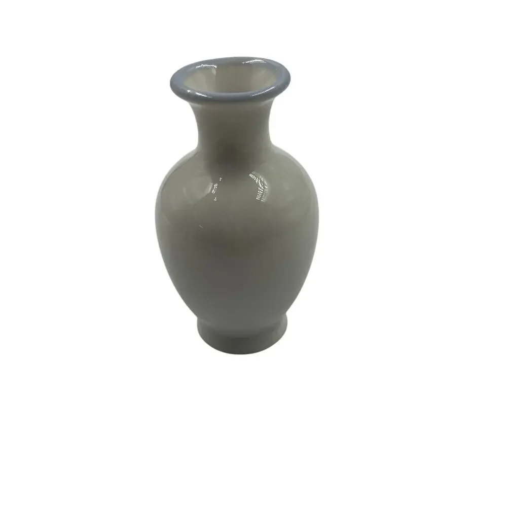 Vintage‎ Otagiri Floral White Bud Vase Mini Pink Blue Yellow Blooms Japan Made